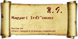 Magyari Iréneusz névjegykártya